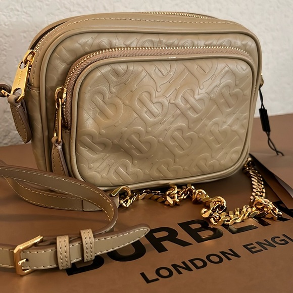 NWT. Burberry Beige Crossbody Bag. Full inclusion. COA - Picture 2 of 16